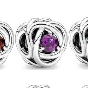 February Birthstone charm